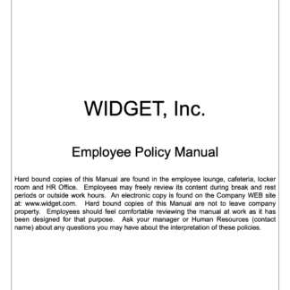 Sample Employee Handbook